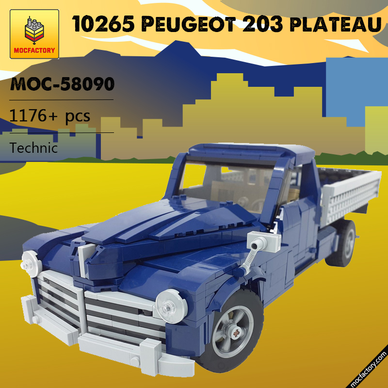 MOC 58090 10265 Peugeot 203 plateau Technic by monstermatou MOC FACTORY - LEPIN Germany