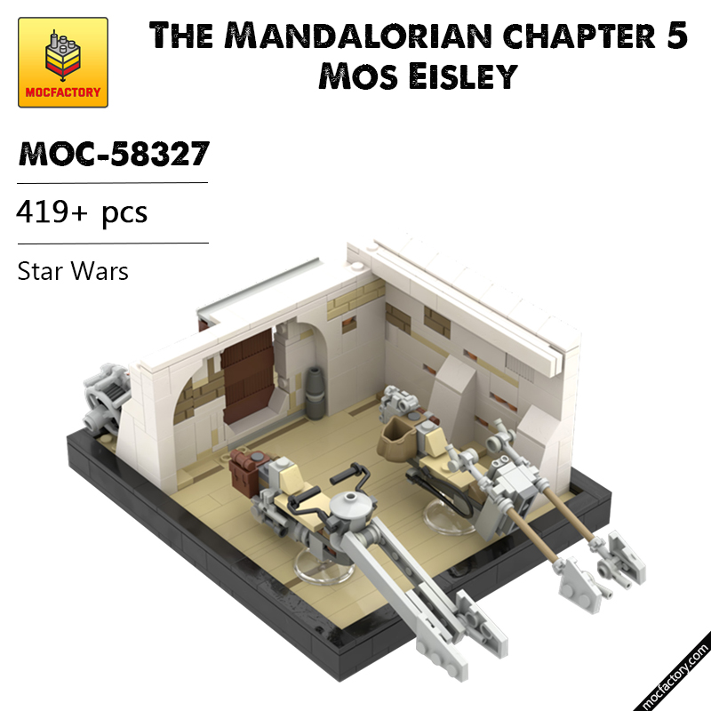 MOC 58327 The Mandalorian chapter 5 Mos Eisley Star Wars by u brick MOC FACTORY - LEPIN Germany