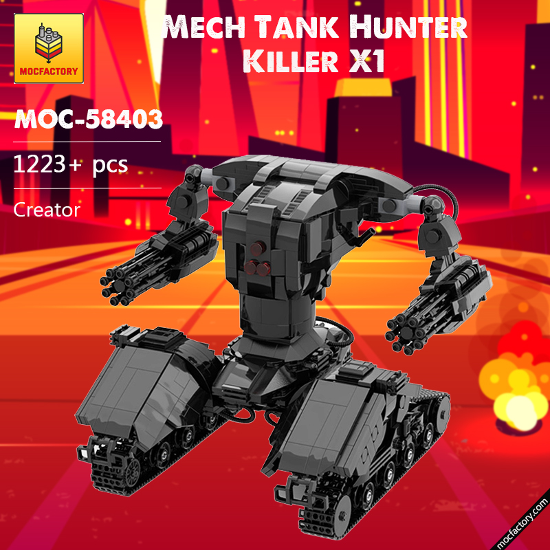 MOC 58403 Mech Tank Hunter Killer X1 Creator by Kilo Whiskey MOC FACTORY - LEPIN Germany