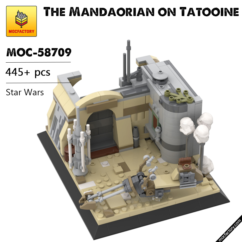 MOC 58709 The Mandaorian on Tatooine Star Wars by u brick MOC FACTORY - LEPIN Germany
