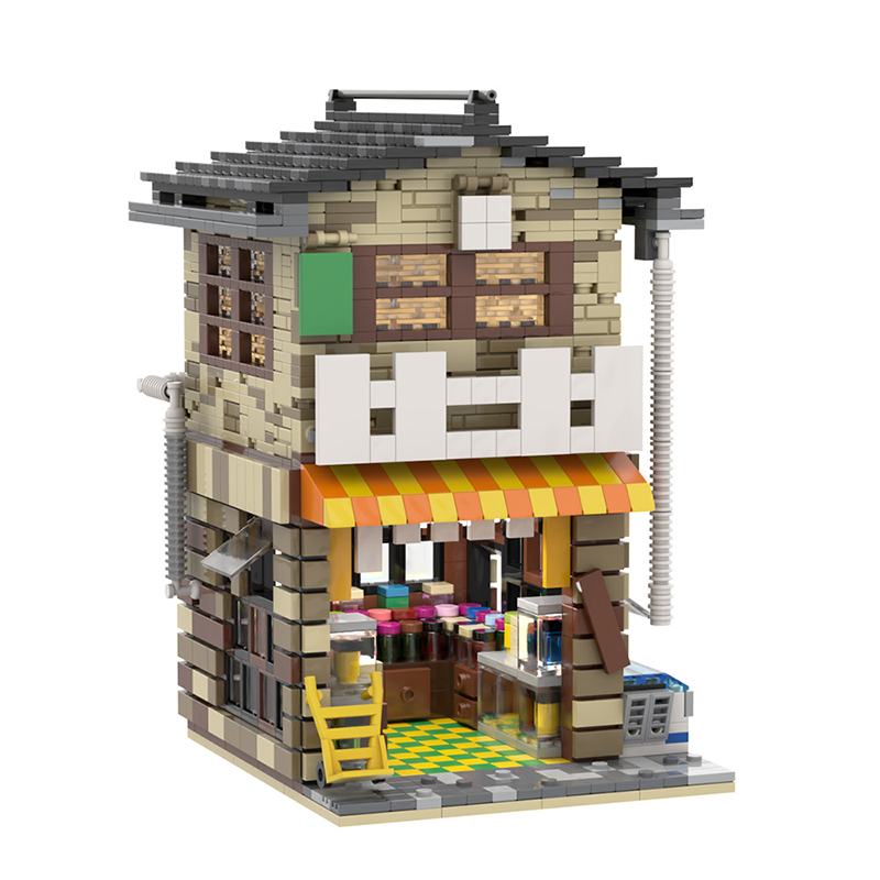 MOC 58773 Japanese Stores Modular Building by povladimir MOC FACTORY 2 - LEPIN Germany