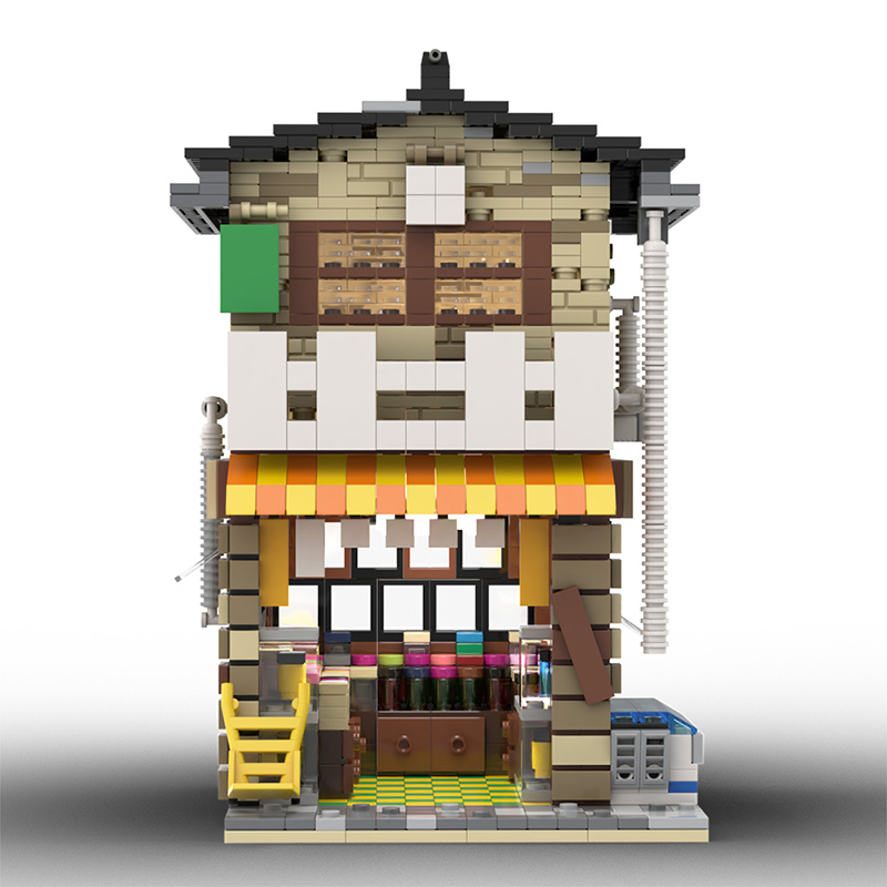 MOC 58773 Japanese Stores Modular Building by povladimir MOC FACTORY 6 - LEPIN Germany