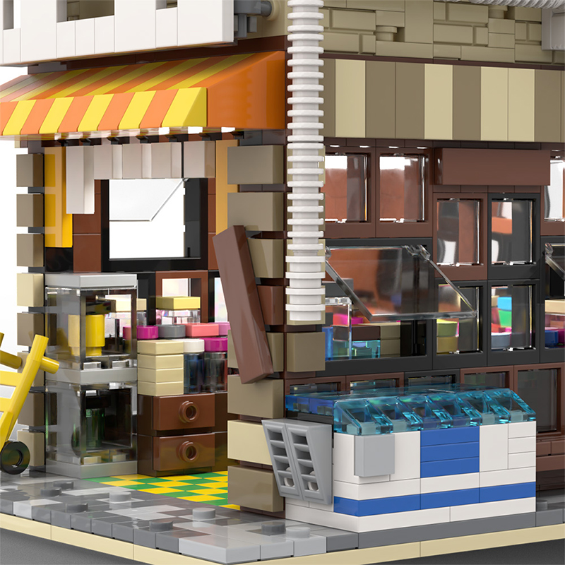 MOC 58773 Japanese Stores Modular Building by povladimir MOC FACTORY 7 - LEPIN Germany