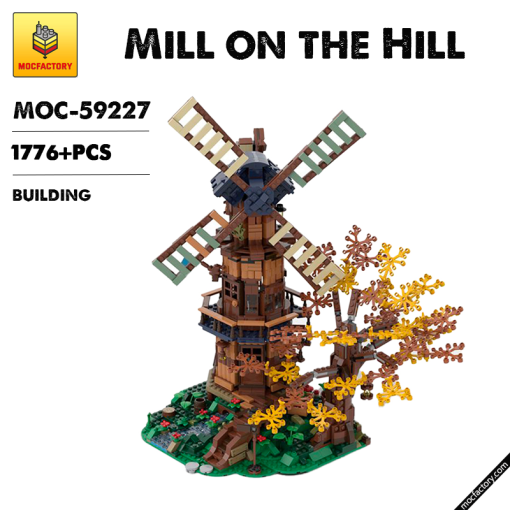 MOC 59227 Mill on the Hill with 1776 pieces 1 - LEPIN Germany