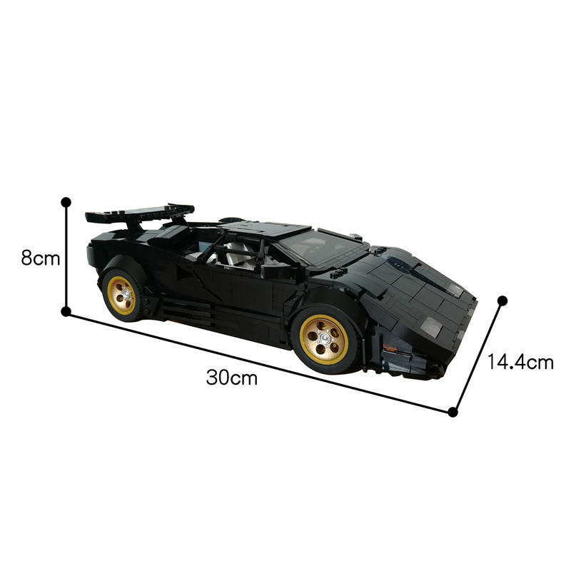 MOC 59239 Lamborghini Countach LP5000 QV Black version Technic by Rastacoco MOC FACTORY 5 - LEPIN Germany