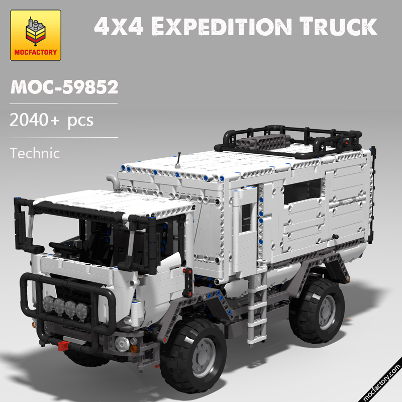 MOC 59852 4x4 Expedition Truck Motorized version Technic by Superkoala MOC FACTORY - LEPIN Germany