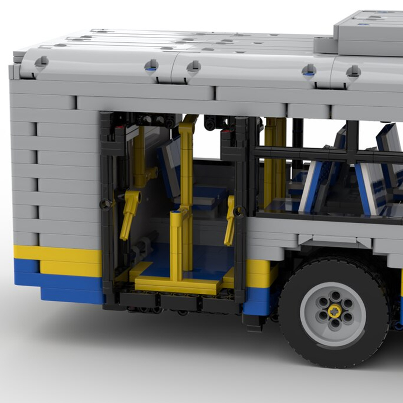 MOC 59883 Lego Technic 12m Bus Technic by Emmebrick MOC FACTORY 4 - LEPIN Germany