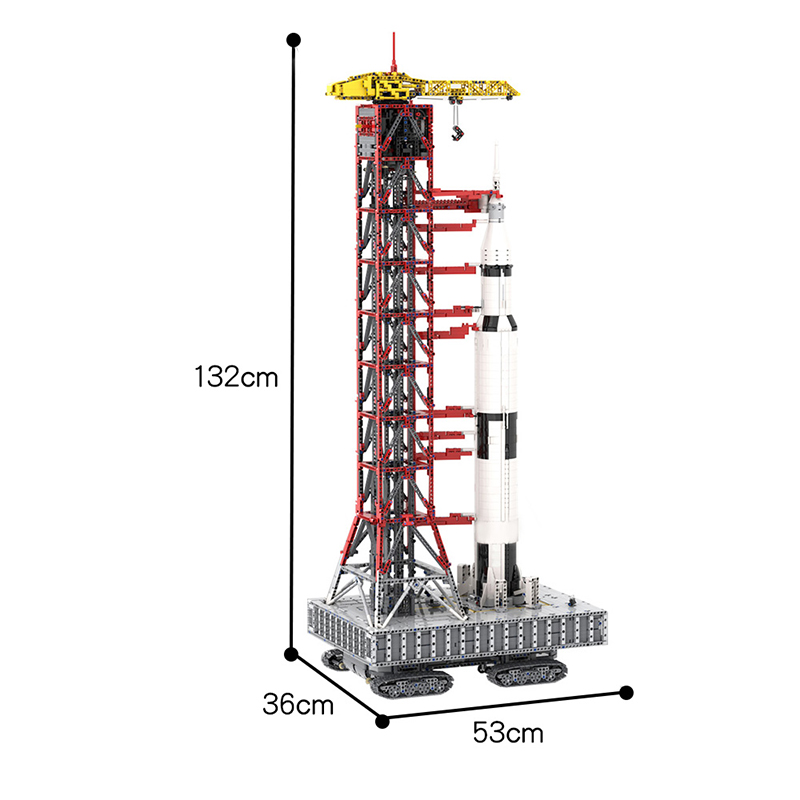 MOC 60088 Launch Tower Mk I for Saturn V 2130992176 with Crawler Space by Janotechnic MOC FACTORY 7 - LEPIN Germany