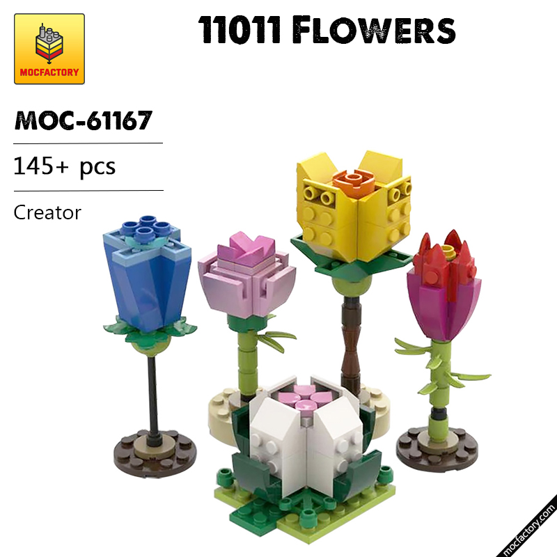 MOC 61167 11011 Flowers Creator by TheLuckyOne MOC FACTORY - LEPIN Germany