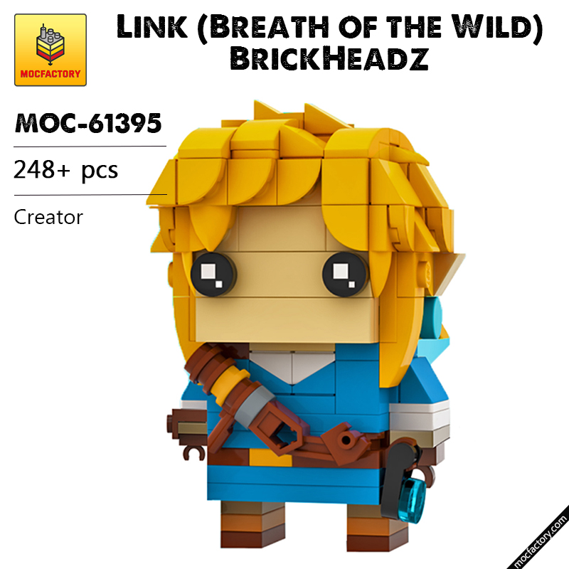 MOC 61395 Link Breath of the Wild BrickHeadz Creator by Stormythos MOC FACTORY - LEPIN Germany