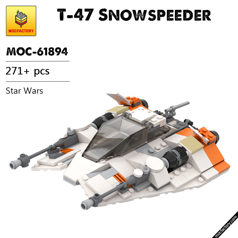MOC 61894 T 47 Snowspeeder Star Wars by scruffybrickherder MOC FACTORY - LEPIN Germany