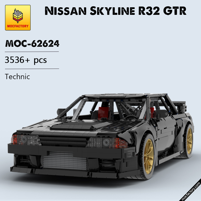 MOC 62624 Nissan Skyline R32 GTR Technic by Gray Gear MOC FACTORY - LEPIN Germany
