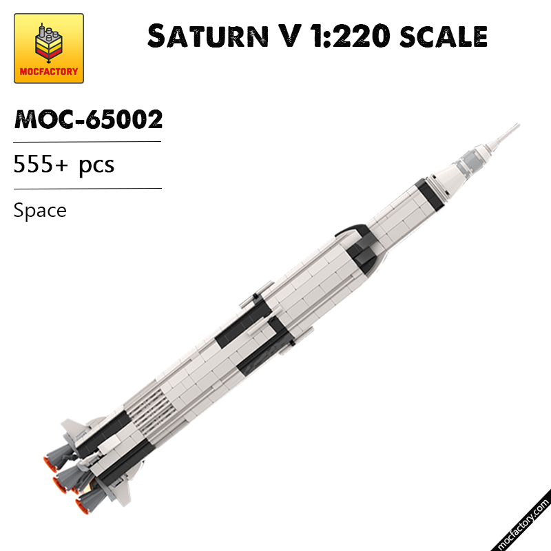 MOC 65002 Saturn V 1220 scale Space by MuscoviteSandwich MOC FACTORY - LEPIN Germany