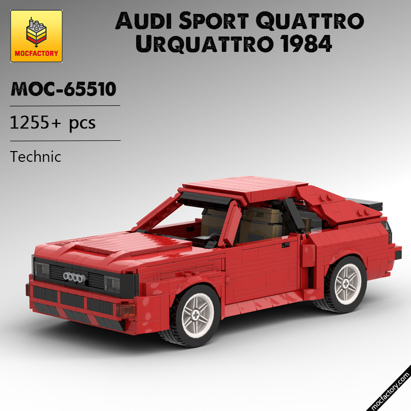 MOC 65510 Audi Sport Quattro Urquattro 1984 Technic by Pingubricks MOC FACTORY - LEPIN Germany