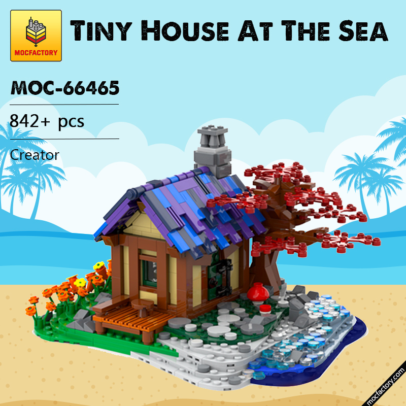 MOC 66465 Tiny House At The Sea Creator by brickgloria MOC FACTORY 1 - LEPIN Germany