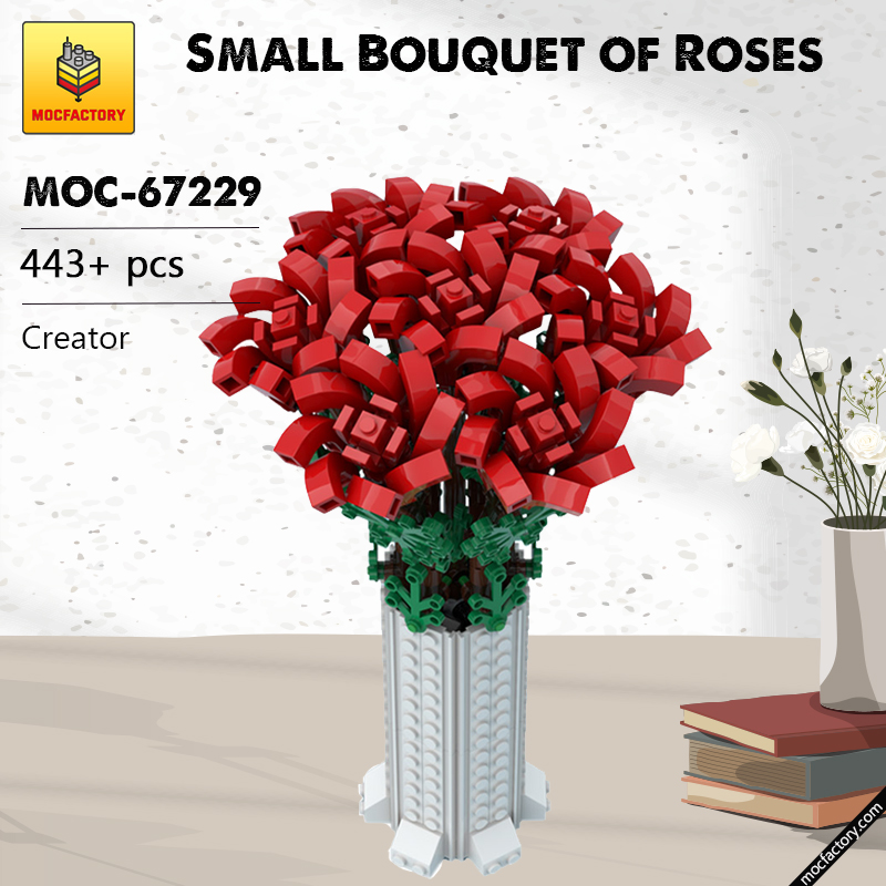MOC 67229 Small Bouquet of Roses Creator by Ben Stephenson MOC FACTORY - LEPIN Germany