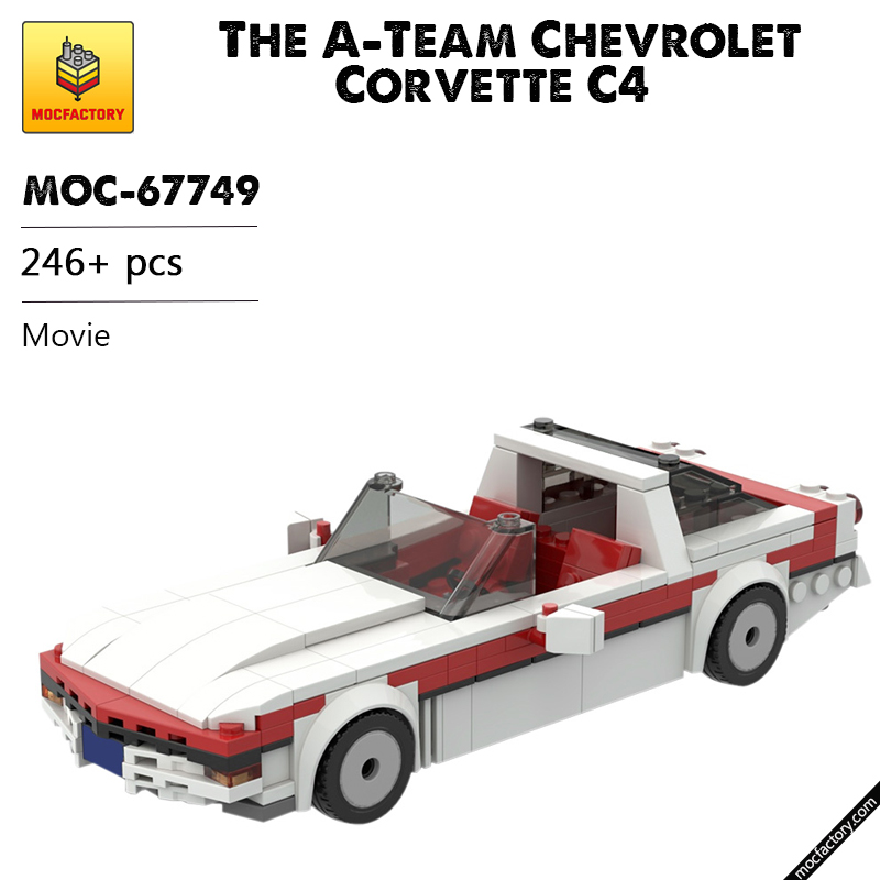 MOC 67749 The A Team Chevrolet Corvette C4 Movie by reigar sama MOC FACTORY - LEPIN Germany