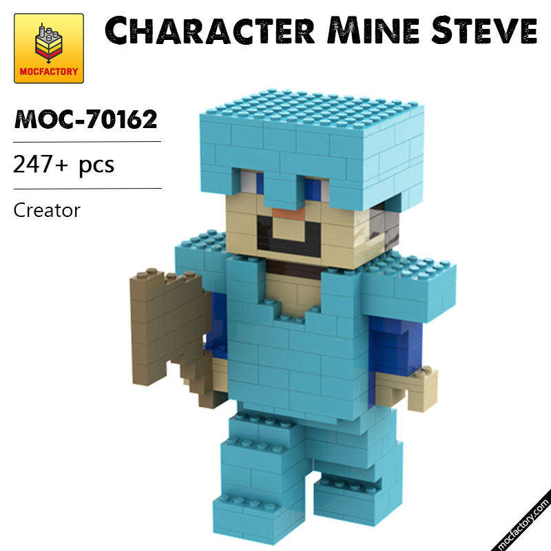 MOC 70162 Character Mine Steve Creator by BrickAnd MOC FACTORY - LEPIN Germany