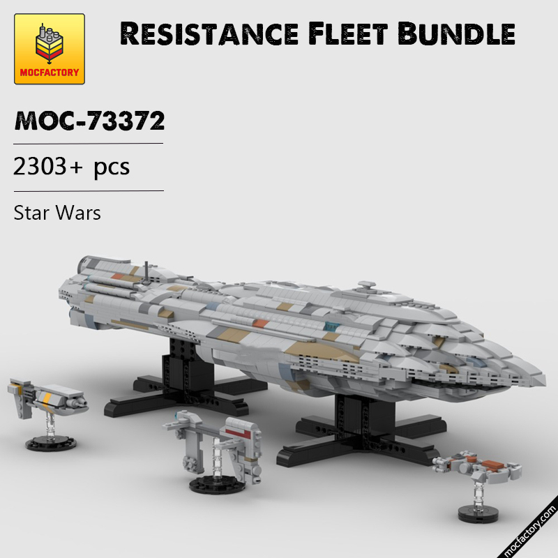 MOC 73372 Resistance Fleet Bundle MC85 Bunkerbuster Vakbeor Nebulon Star Wars by scoutthetrooper MOC FACTORY - LEPIN Germany