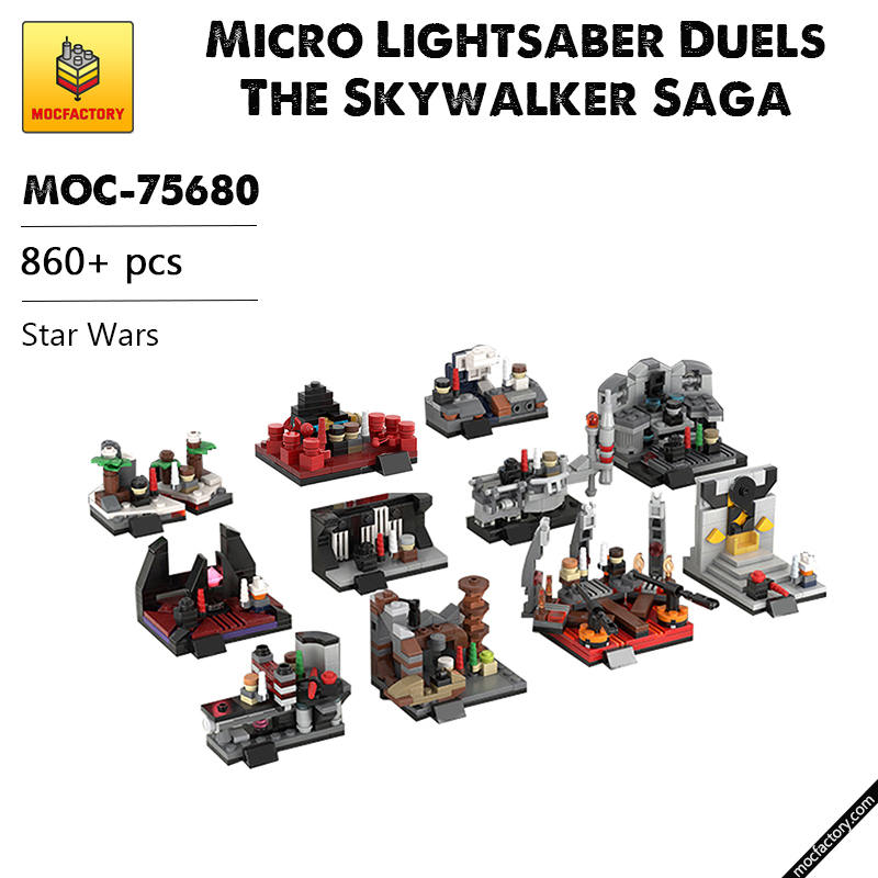 MOC 75680 Micro Lightsaber Duels The Skywalker Saga Collaboration wRon Mc Phatty Star Wars by MasterBrickSeparator MOC FACTORY - LEPIN Germany