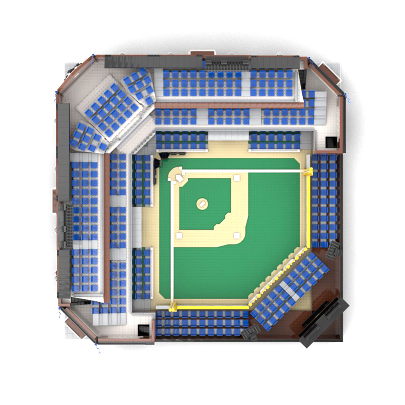 MOC 76626 Modular Baseball Stadium Minifigure Scale Modular Building by gabizon MOC FACTORY 4 - LEPIN Germany