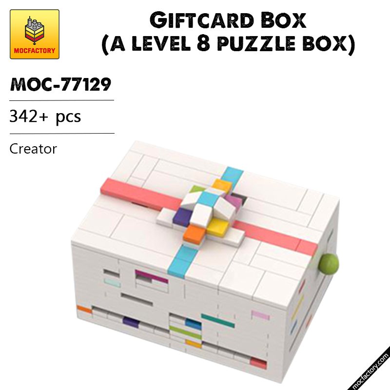 MOC 77129 Giftcard Box a level 8 puzzle box Creator by cheat3 puzzles MOC FACTORY - LEPIN Germany