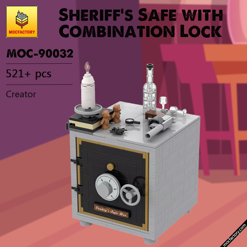 MOC 90032 Sheriffs Safe with Combination Lock Creator MOCFACTORY - LEPIN Germany