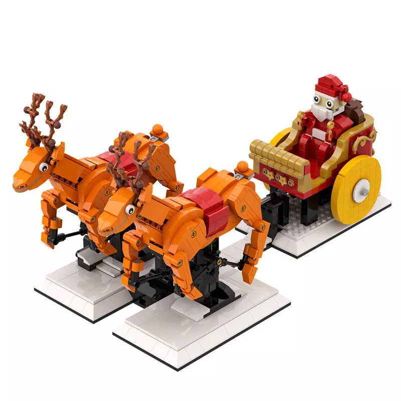 MOC 90035 Santas sleigh with 2 reindeer Christmas Creator MOC FACTORY - LEPIN Germany