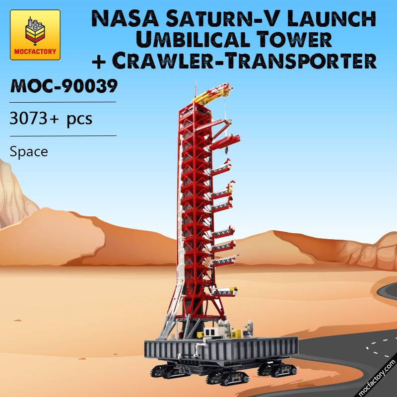 MOC 90039 NASA Saturn V Launch Umbilical Tower Crawler Transporter MOC FACTORY - LEPIN Germany