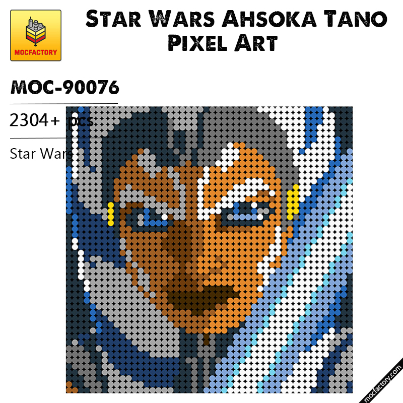 MOC 90076 Star Wars Ahsoka Tano Pixel Art MOC FACTORY - LEPIN Germany