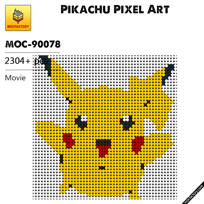 MOC 90078 Pikachu Pixel Art Movie MOC FACTORY - LEPIN Germany