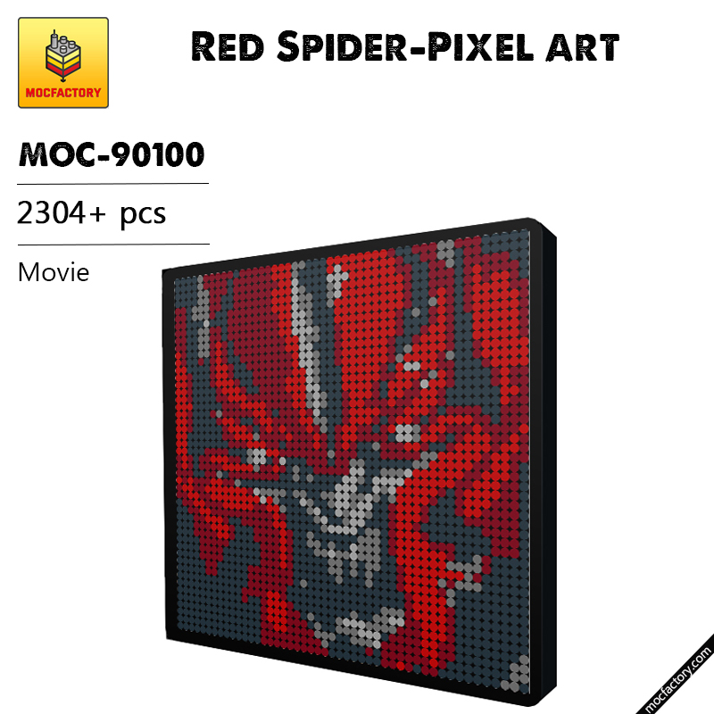MOC 90100 Red Spider Pixel art Movie MOC FACTORY - LEPIN Germany