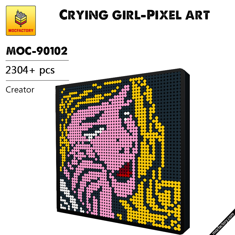 MOC 90102 Crying girl Pixel art Creator MOC FACTORY - LEPIN Germany