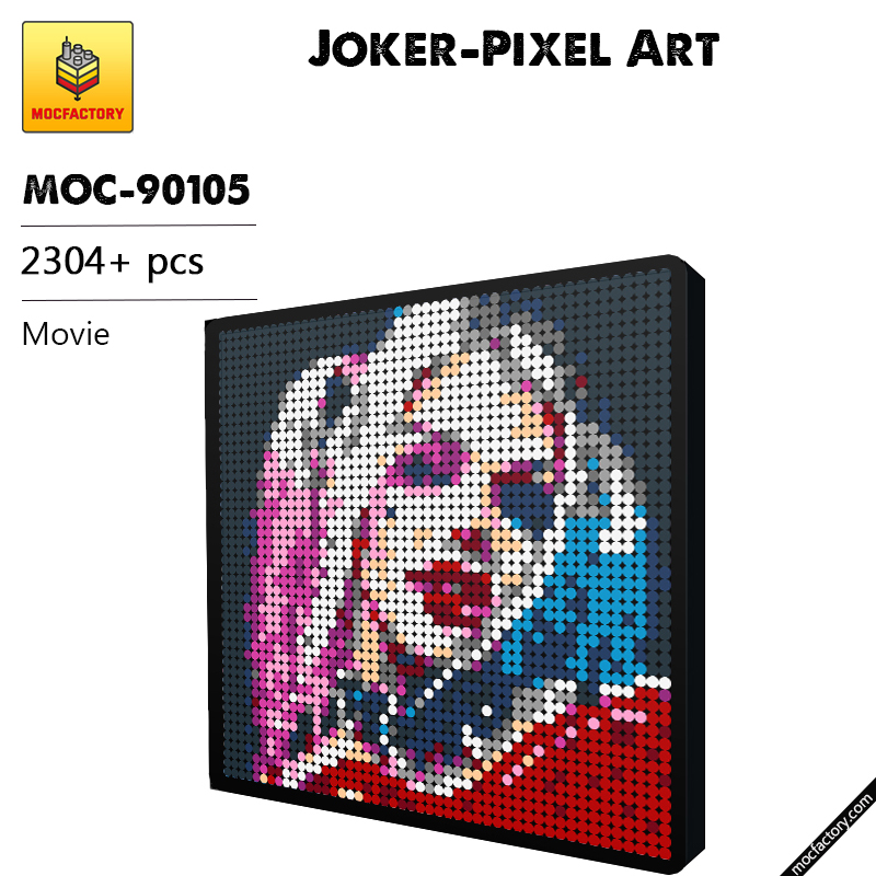 MOC 90105 Joker Pixel Art Movie MOC FACTORY - LEPIN Germany