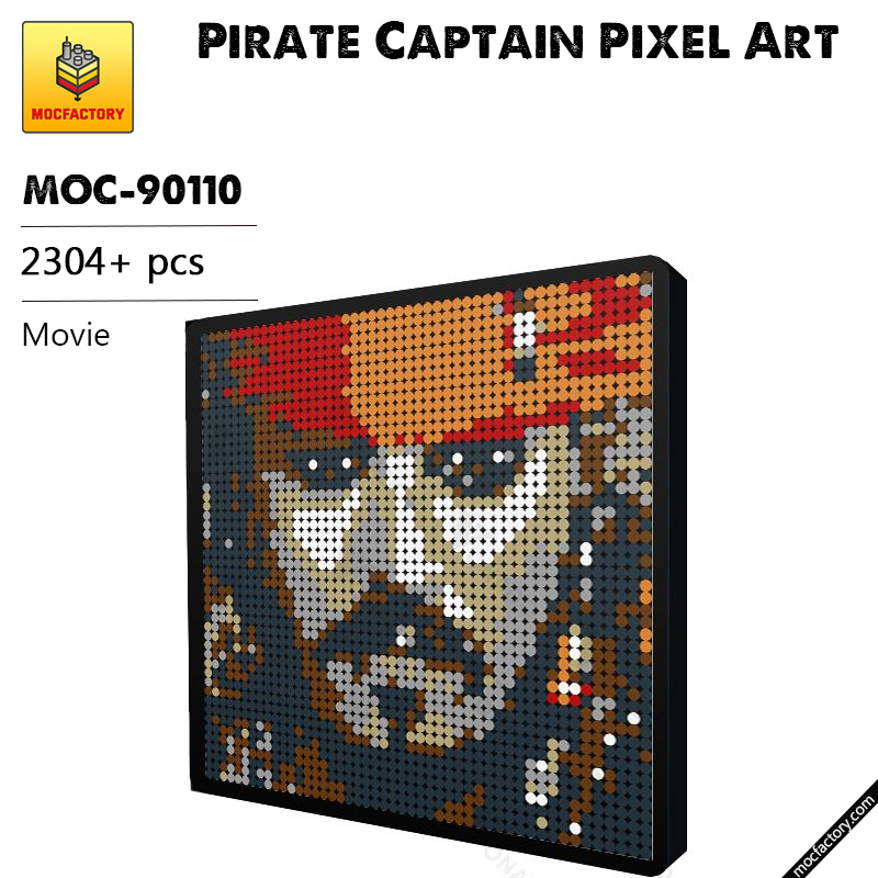 MOC 90110 Pirate Captain Pixel Art Movie MOC FACTORY - LEPIN Germany