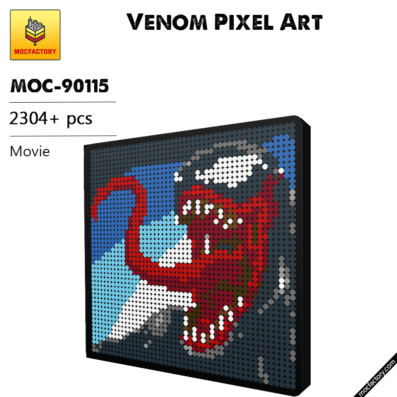MOC 90115 Venom Pixel Art Movie MOC FACTORY - LEPIN Germany