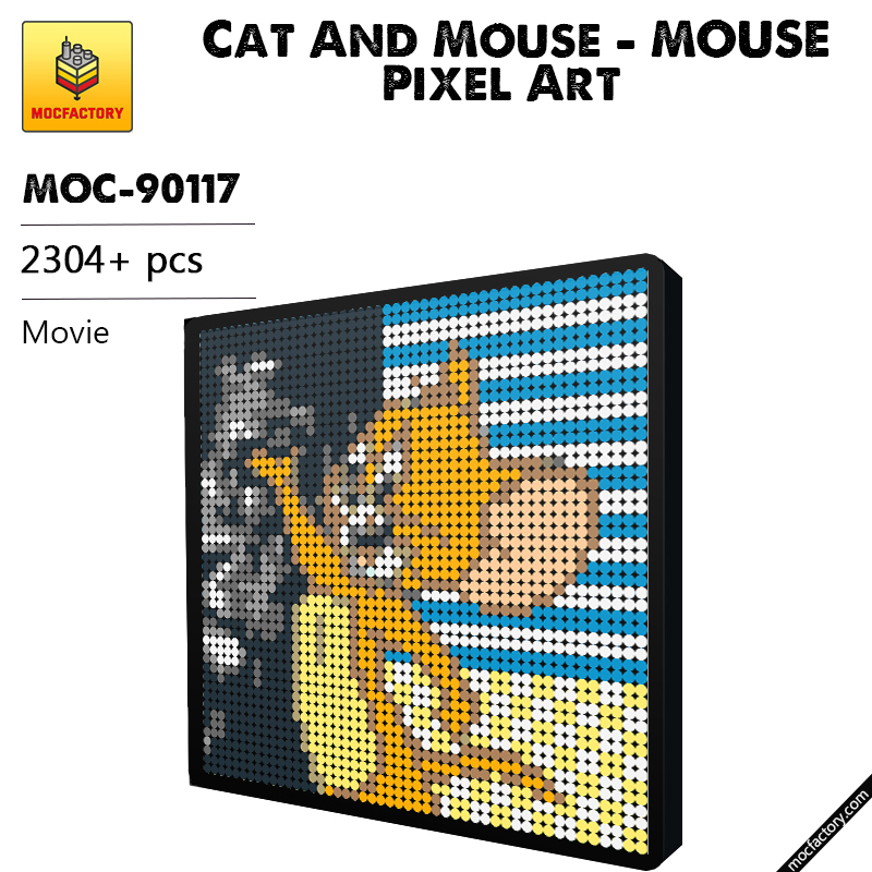 MOC 90117 Cat And Mouse Mouse Pixel Art Movie MOC FACTORY - LEPIN Germany