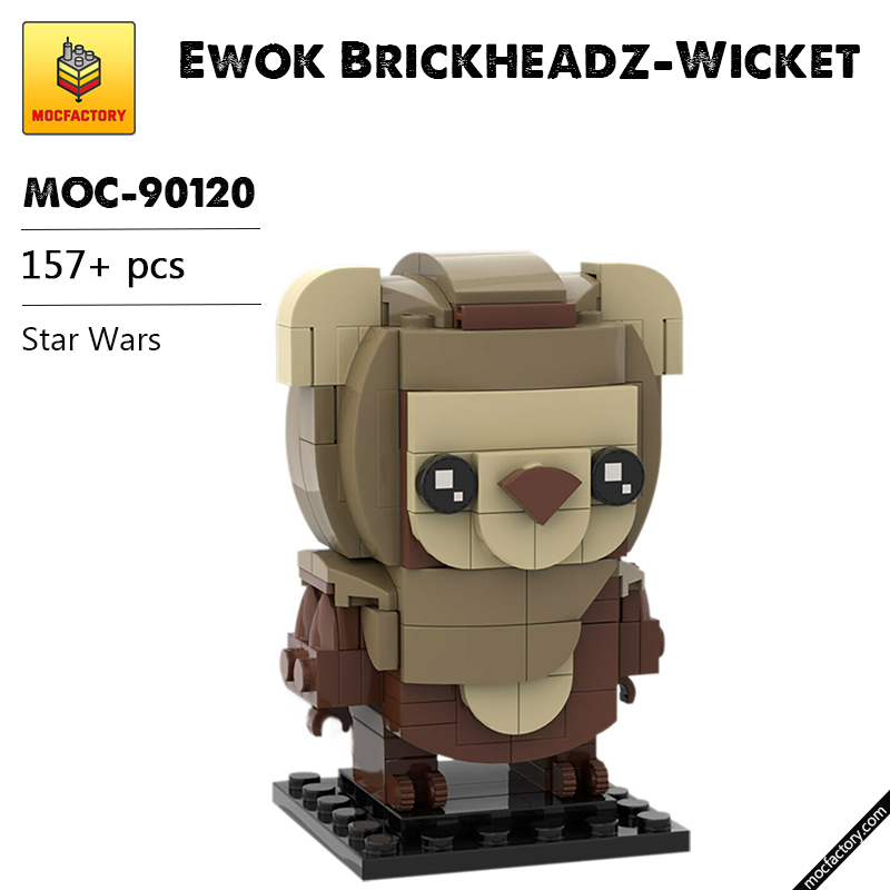 MOC 90120 Ewok Brickheadz Wicket Star Wars MOC FACTORY - LEPIN Germany