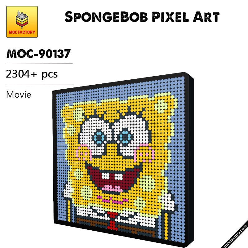 MOC 90137 SpongeBob Pixel Art Movie MOC FACTORY - LEPIN Germany