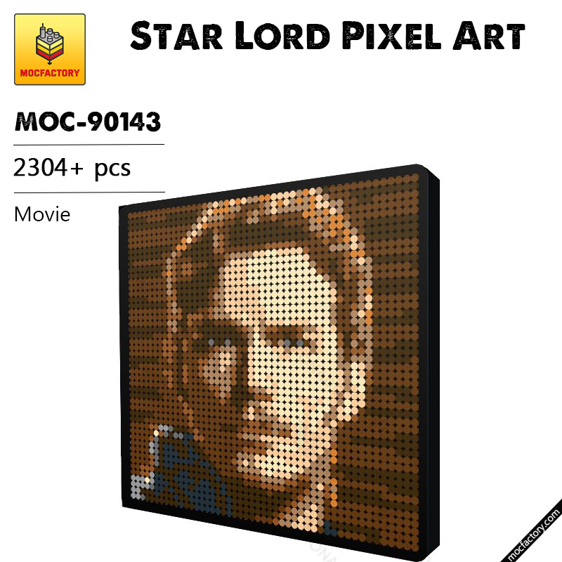 MOC 90143 Star Lord Pixel Art Movie MOC FACTORY - LEPIN Germany