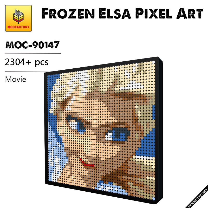 MOC 90147 Frozen Elsa Pixel Art Movie MOC FACTORY - LEPIN Germany