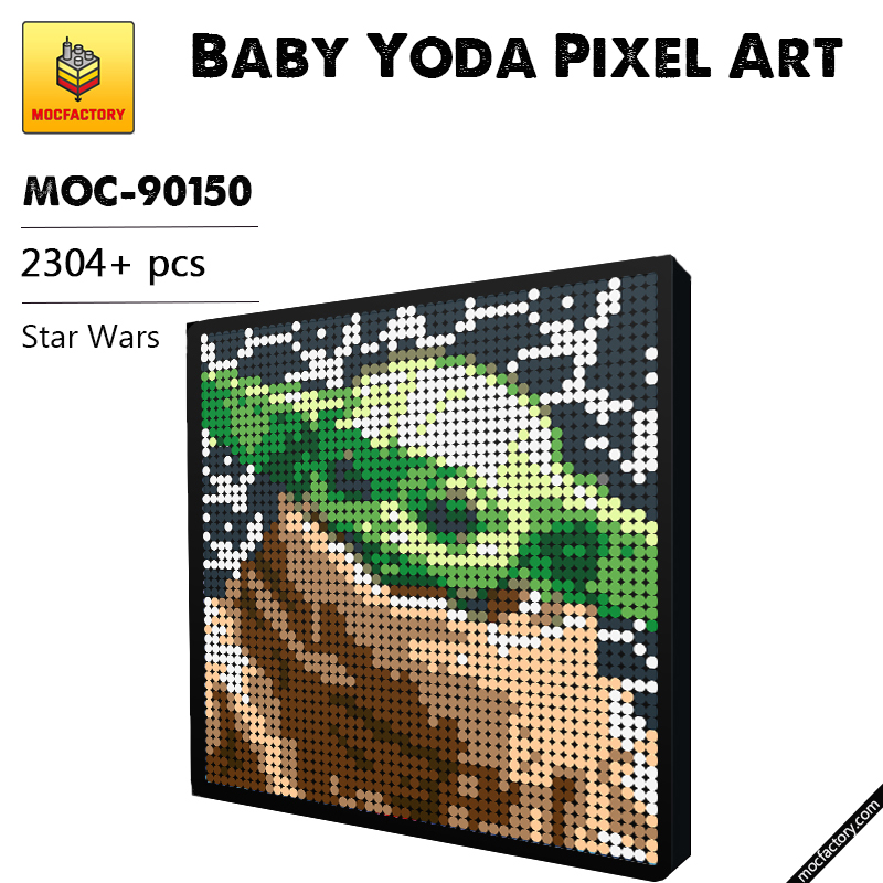 MOC 90150 Baby Yoda Pixel Art Star Wars MOC FACTORY - LEPIN Germany