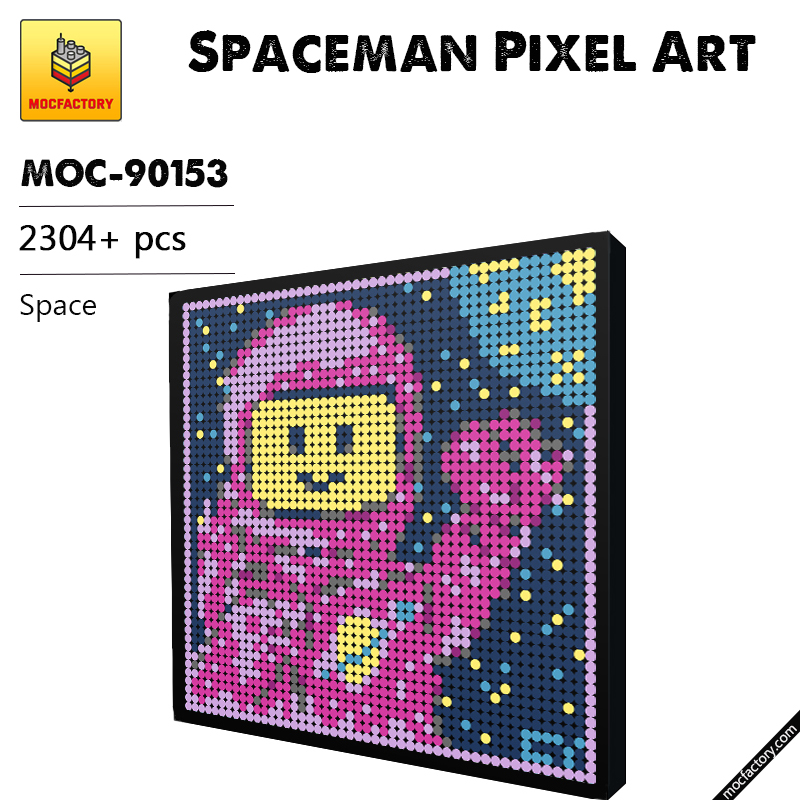 MOC 90153 Spaceman Pixel Art Space MOC FACTORY - LEPIN Germany