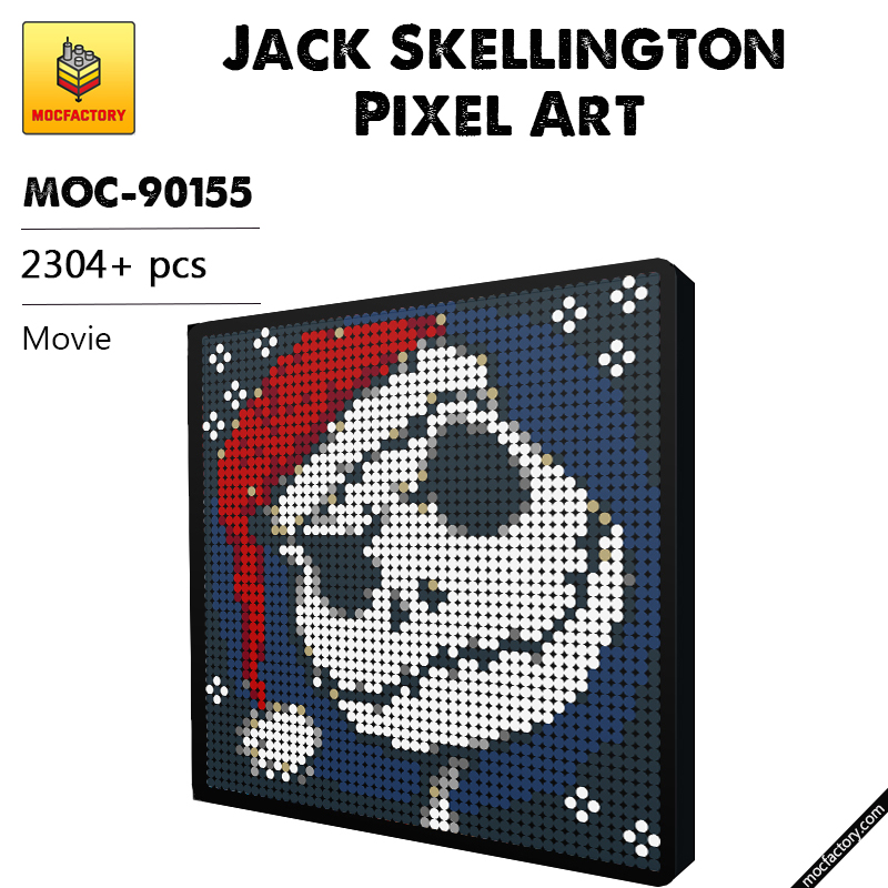 MOC 90155 Jack Skellington Pixel Art Movie MOC FACTORY - LEPIN Germany