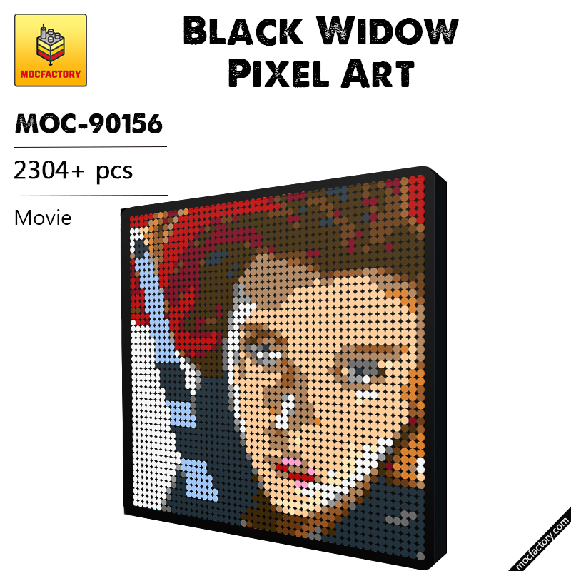 MOC 90156 Black Widow Pixel Art Movie MOC FACTORY - LEPIN Germany