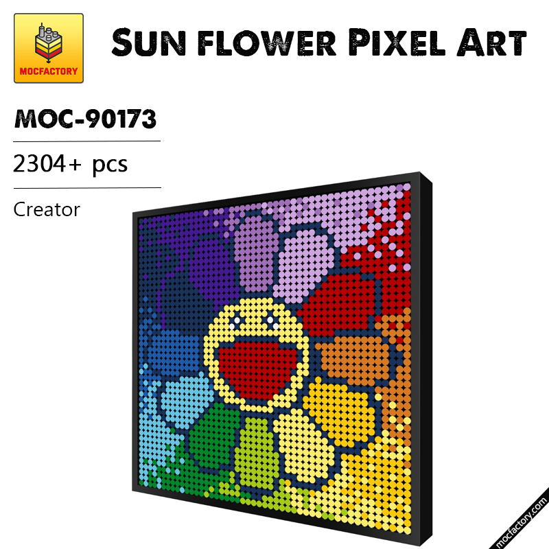 MOC 90173 Sun flower Pixel Art Creator MOC FACTORY - LEPIN Germany