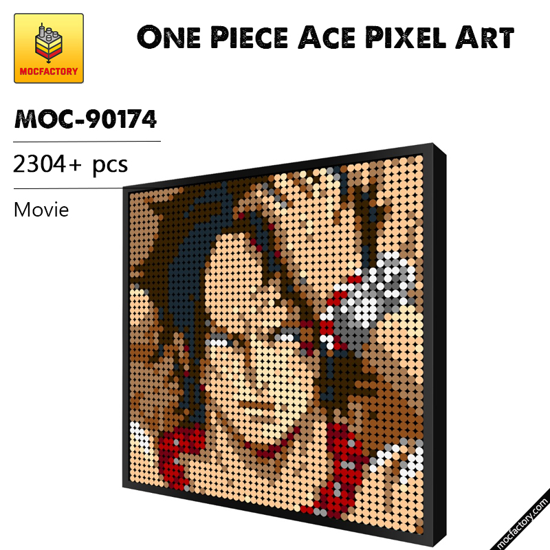 MOC 90174 One Piece Ace Pixel Art Movie MOC FACTORY - LEPIN Germany