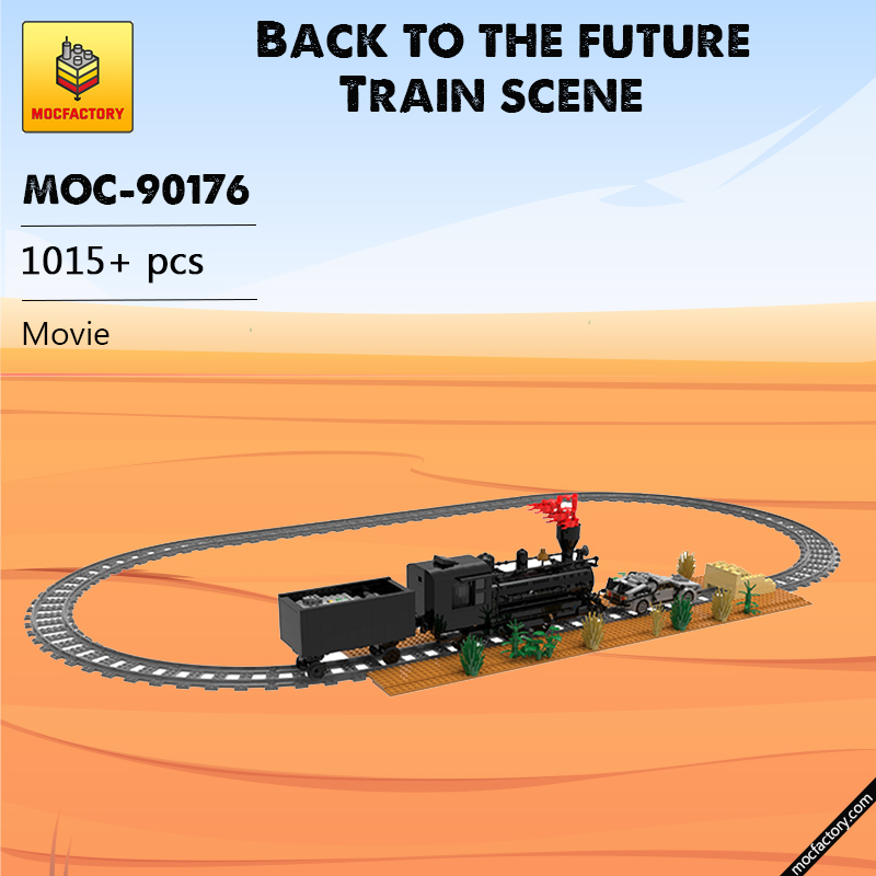 MOC 90176 Back to the future Train scene Movie MOC FACTORY - LEPIN Germany