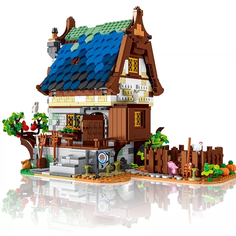 MODULAR BUILDING URGE 50104 Medieval Town Water Mill 7 - LEPIN Germany