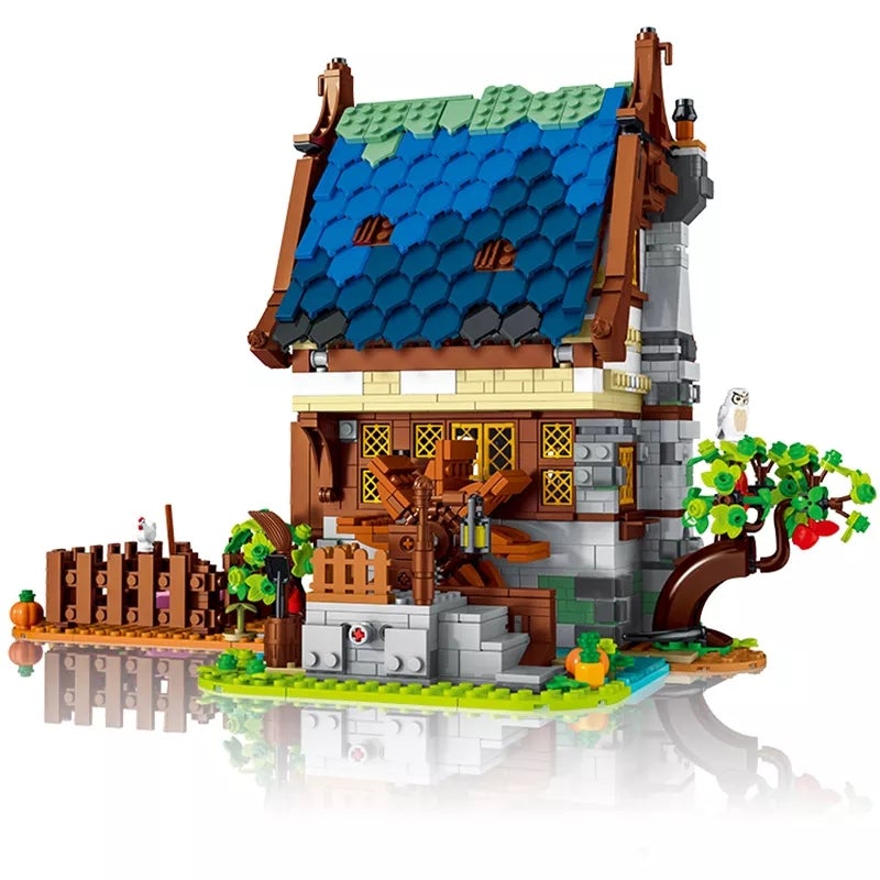 MODULAR BUILDING URGE 50104 Medieval Town Water Mill 8 - LEPIN Germany